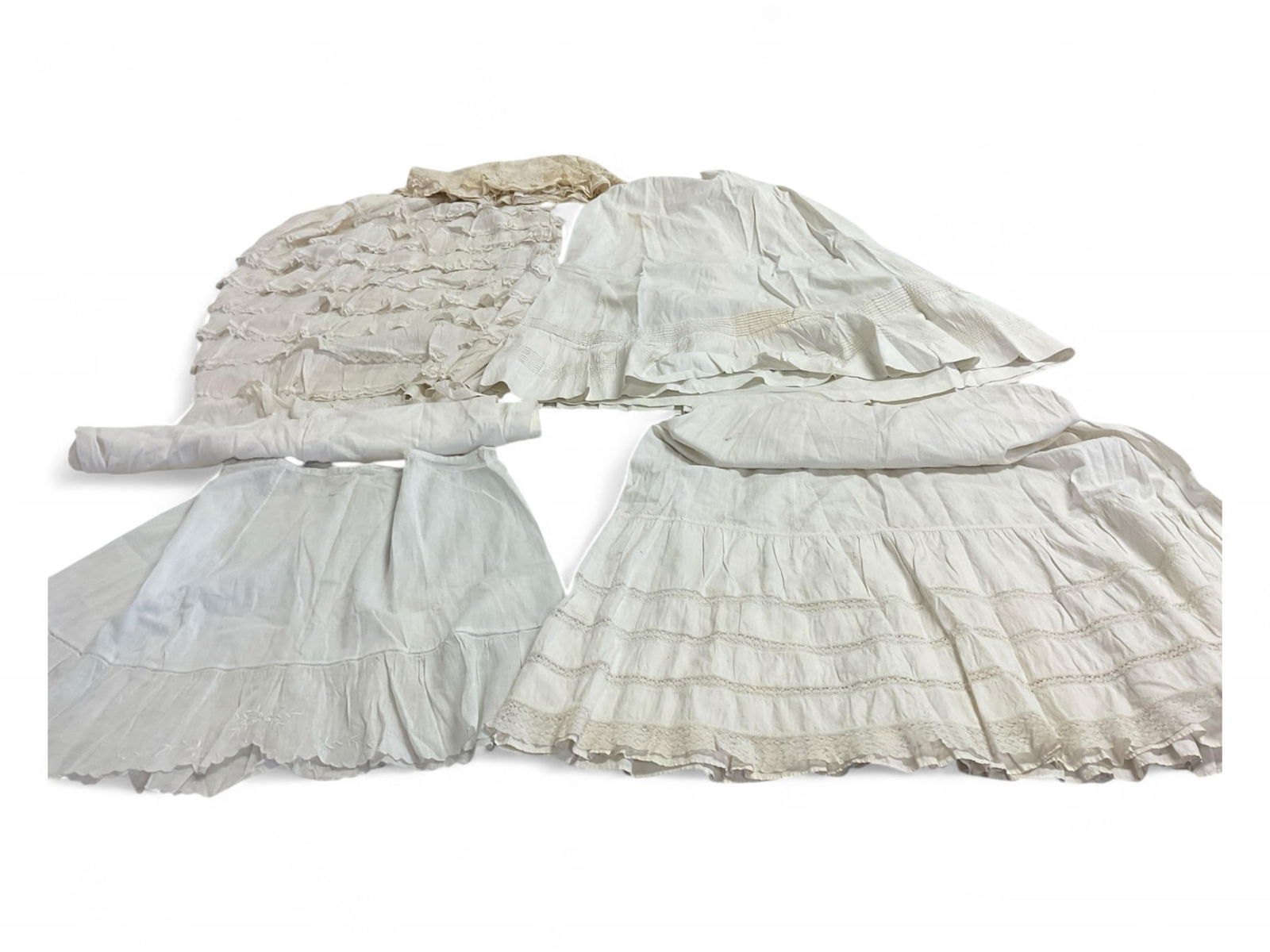 Vintage White and Cream Color Slips (1 of 6)