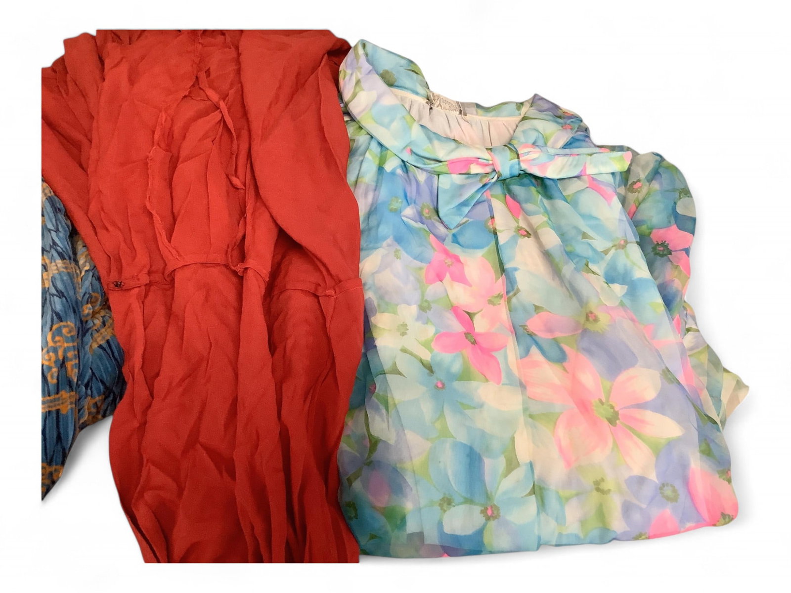 Vintage Clothing Lot - Including Night Clothes and Swimsuit: Vintage Clothing Lot - Including Night Clothes and Swimsuit Assorted night clothes; including, robes, house coat, bed jacket. Ornate swimsuit with wrap.