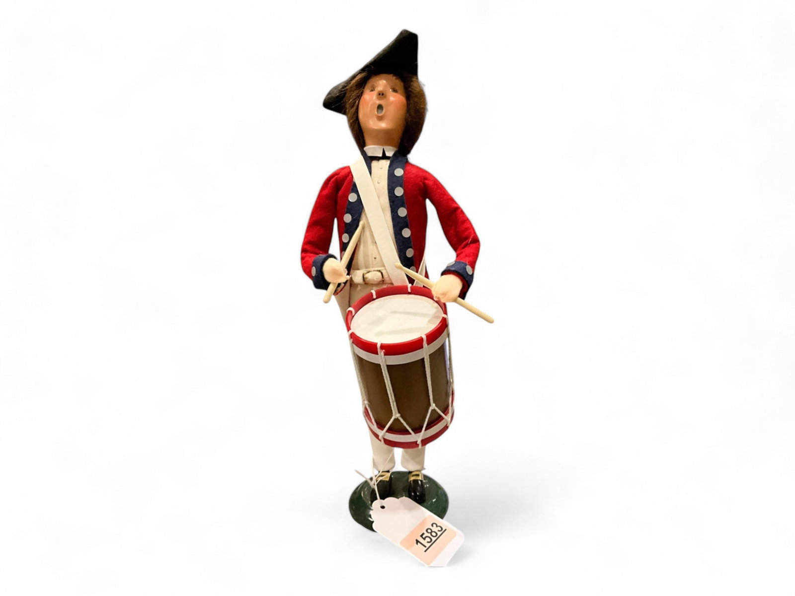 Byers Choice Williamsburg Collection Caroler Figurine, Signed 14 in. (35.6 cm.): Byers Choice Williamsburg Collection Caroler Figurine, Signed 14 in. (35.6 cm.)