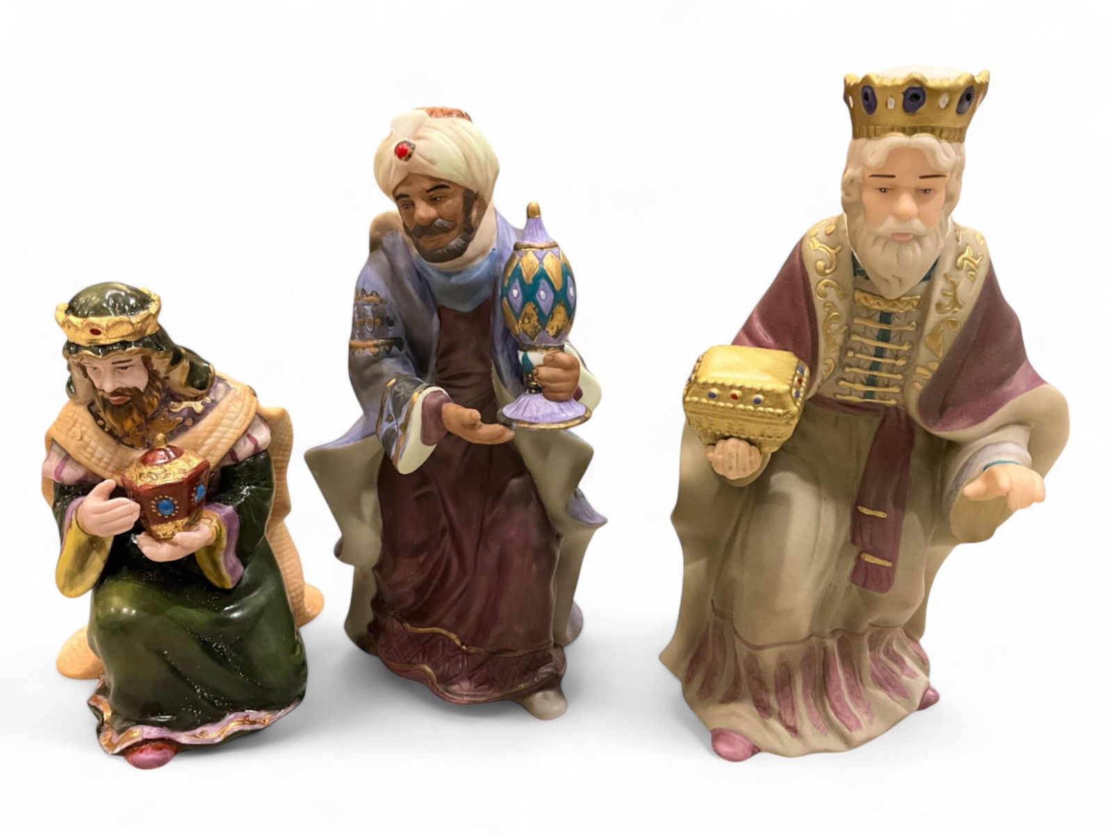 2002 Thomas Kinkade's Nativity Collection "Kings of the Nativity" Figurines (1 of 4)