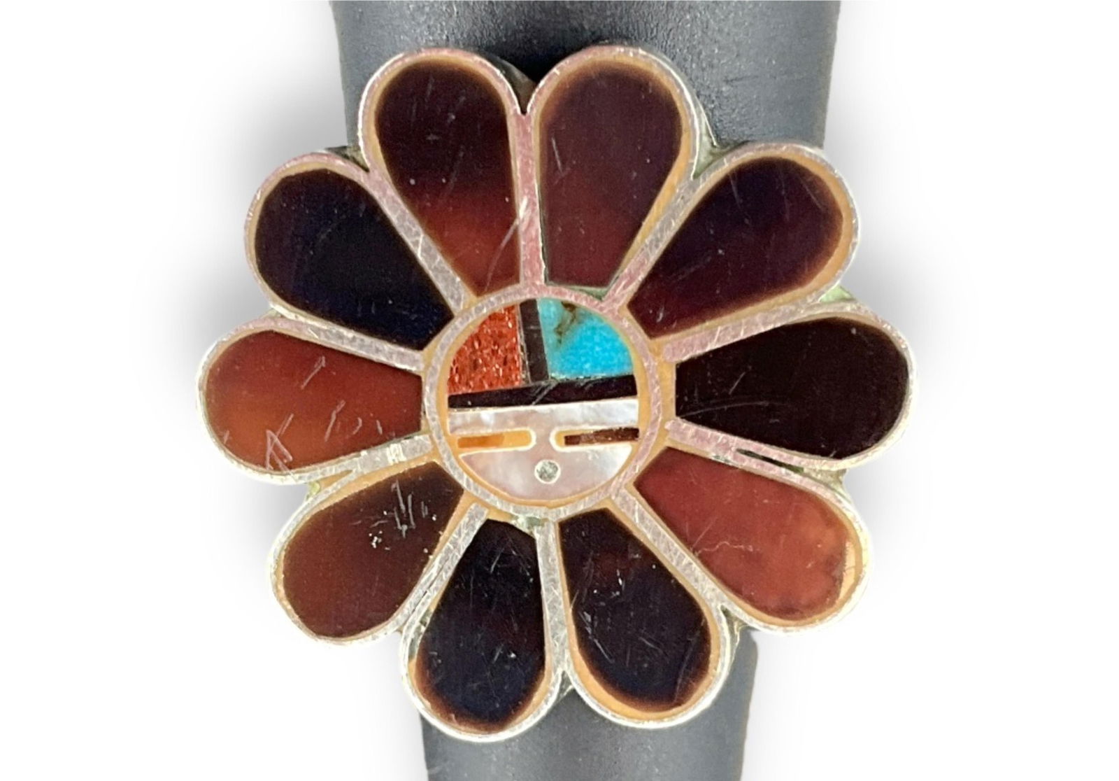 Sterling Silver Zuni Sun Ring (1 of 4)