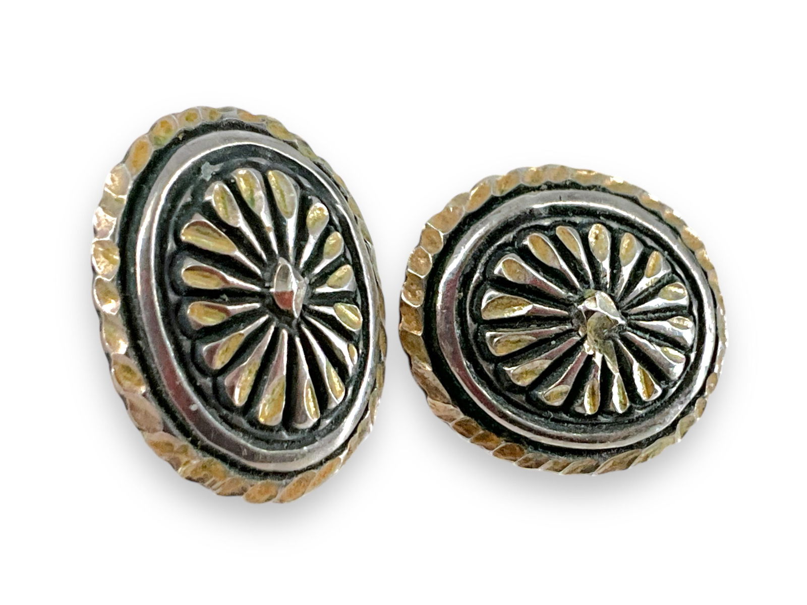 Sterling Silver Concho Earrings (1 of 3)