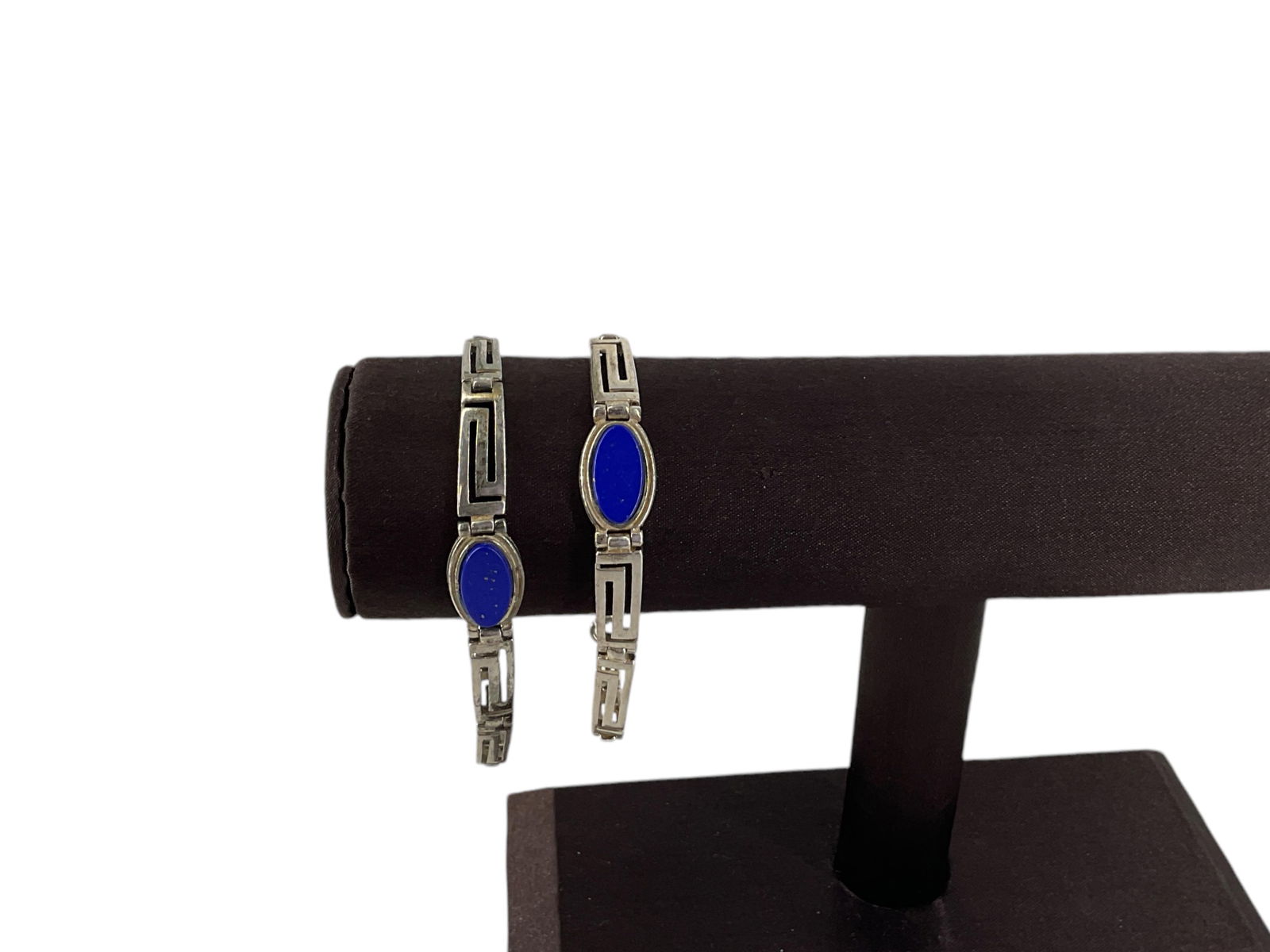 Two Sterling Silver and Lapis Lazuli Stone Bracelets (1 of 5)
