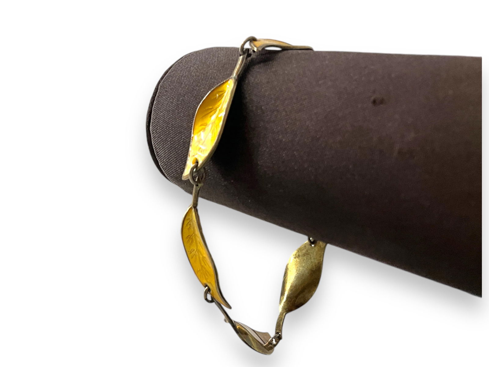 David Andersen Sterling Silver Bracelet with Enameled Links (1 of 3)