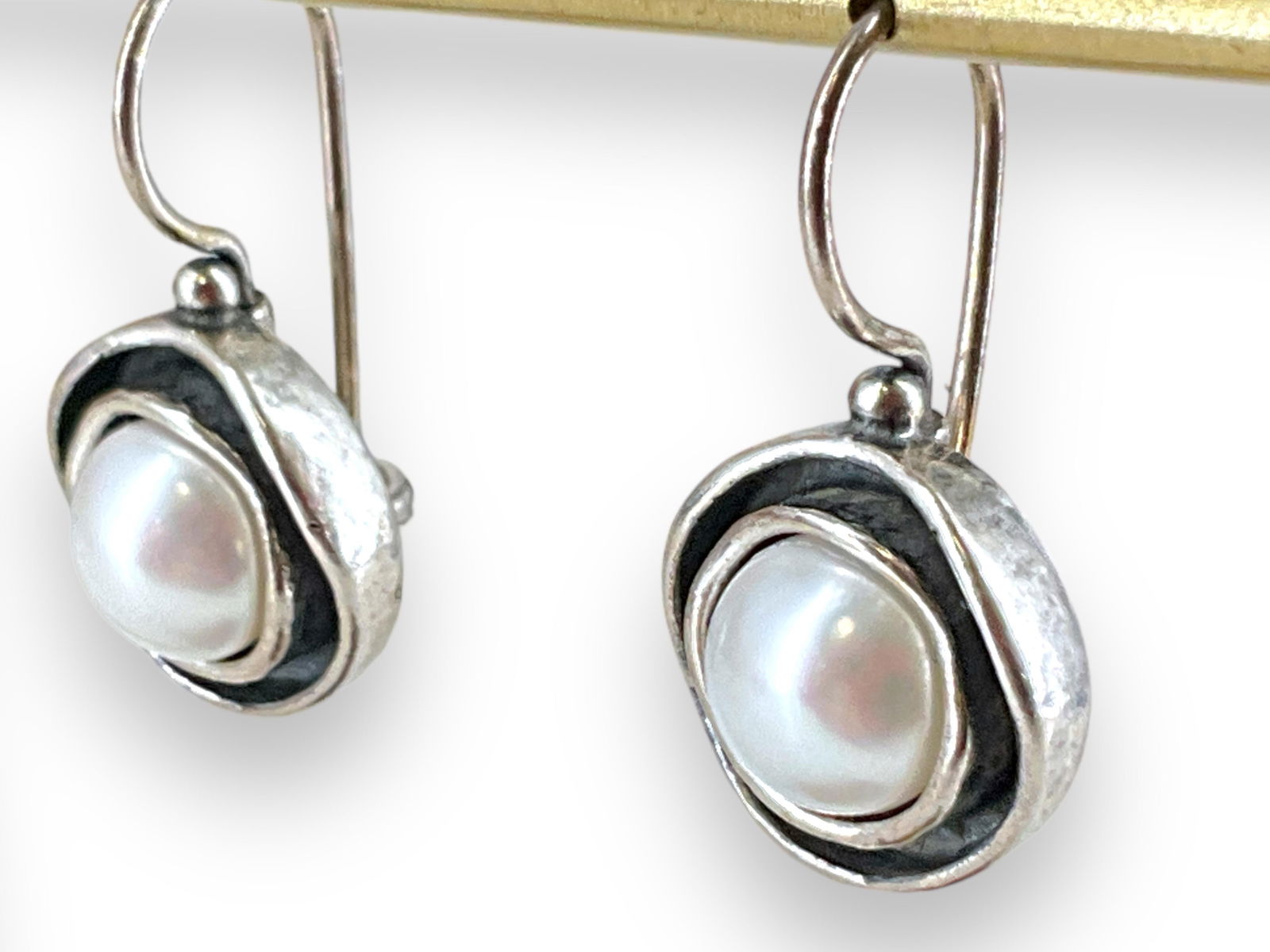 Sterling Silver Pearl Drop Earrings (1 of 6)