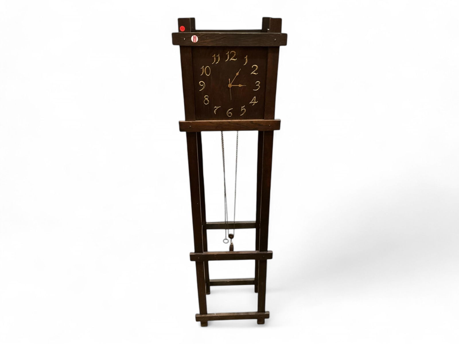 Mission Style Tall Case Clock 68 in. (172.7 cm.): Mission Style Tall Case ClockHas been converted to a battery powered clock.68 in. (172.7 cm.)