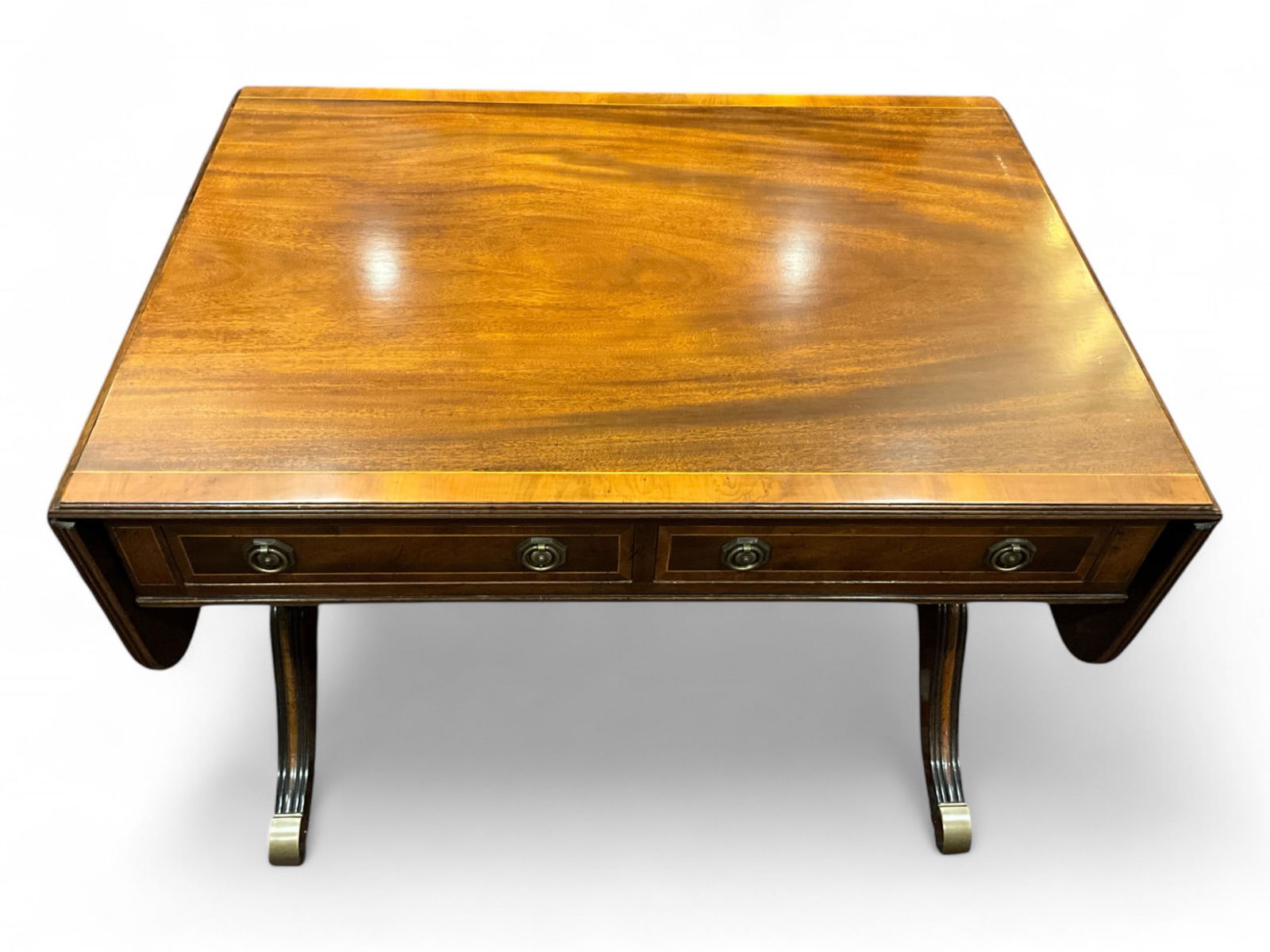 Baker Furniture Drop Leaf Work Table 28 x 38 x 26 1/2 in. (71.1 x 96.5 x 67.3 cm.) (1 of 5)