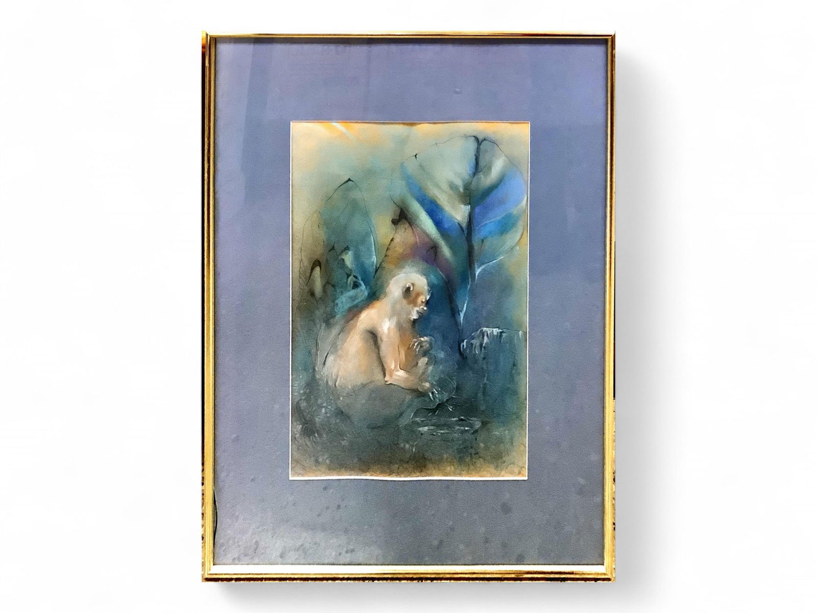 Michael Jung, American 19362022, Monkeyman, Pastel And Colored Pencil