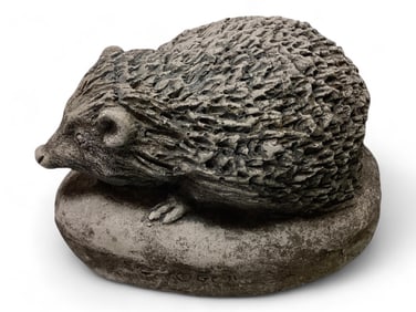 Cement Hedgehog Garden Decoration 7 1/2" L x 5 1/2" H