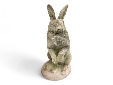 Cement Rabbit Yard Decoration 20" H
