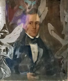 Unframed Portrait of Rev. William I. Ellsworth Measures 24" x 30"