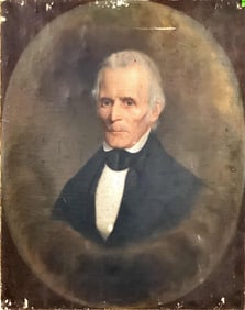 Portrait of James Quinn Measures 25" x 30".