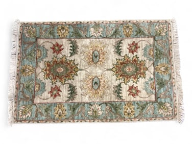 Pakistani Tabriz Small Floral Rug 37 1/2" x 24"