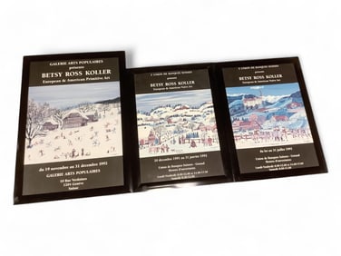 Posters for Betsy Ross Koller's Art (3) Larger picture measures 20.5" x 28.5"; smaller two measure