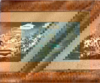 Personalized "Dogs Playing Poker" for Armstrong Measures 23" x 18.5".