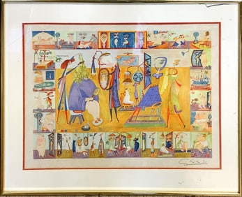 Signed Print "Body Image" Measures 30.25" x 24.25".