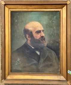 Original Oil Painting of Rev. James C. Hornberger Measures 28.5" x 33.5".