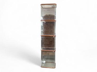 Glass Cube Stacking Display 86" H x 21" W x 14" D single cube approx. 20" H