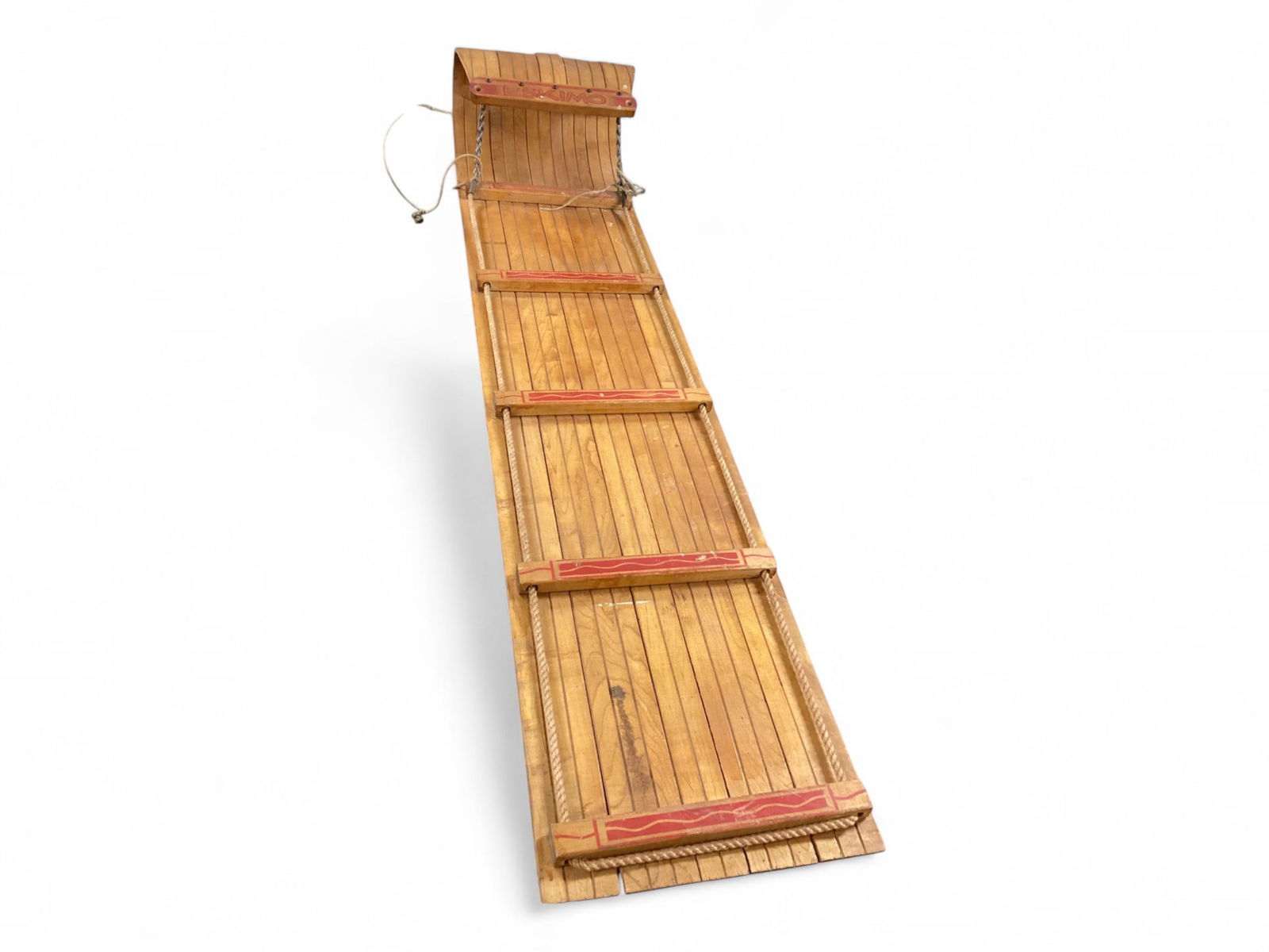 Vintage Eskimo Toboggan Made in Preston Canada 5 ft L x 13 1/4" W (1 of 3)