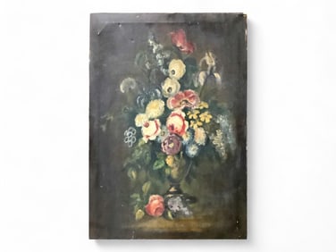 Painting of Flowers Measures 29.25" x 37.5"