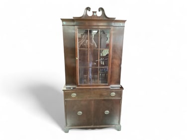 Mahogany China Hutch 68 1/2" H x 36" W x 15 1/2" D