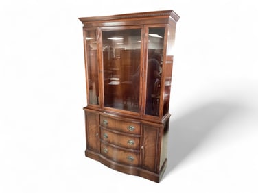 Mahogany China Hutch 71" H x 42 " W x 14" D