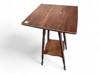 Victorian Sausage Turned Leg Side/Accent Table 15"w x 14.5" x 28"T