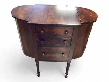 Vintage Martha Washington Wooden Sewing Cabinet 27.75W x 29T x 14.25D