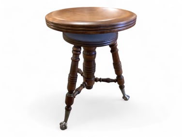 Adjustable Wood Piano Stool 14.50"W x 19.50"T