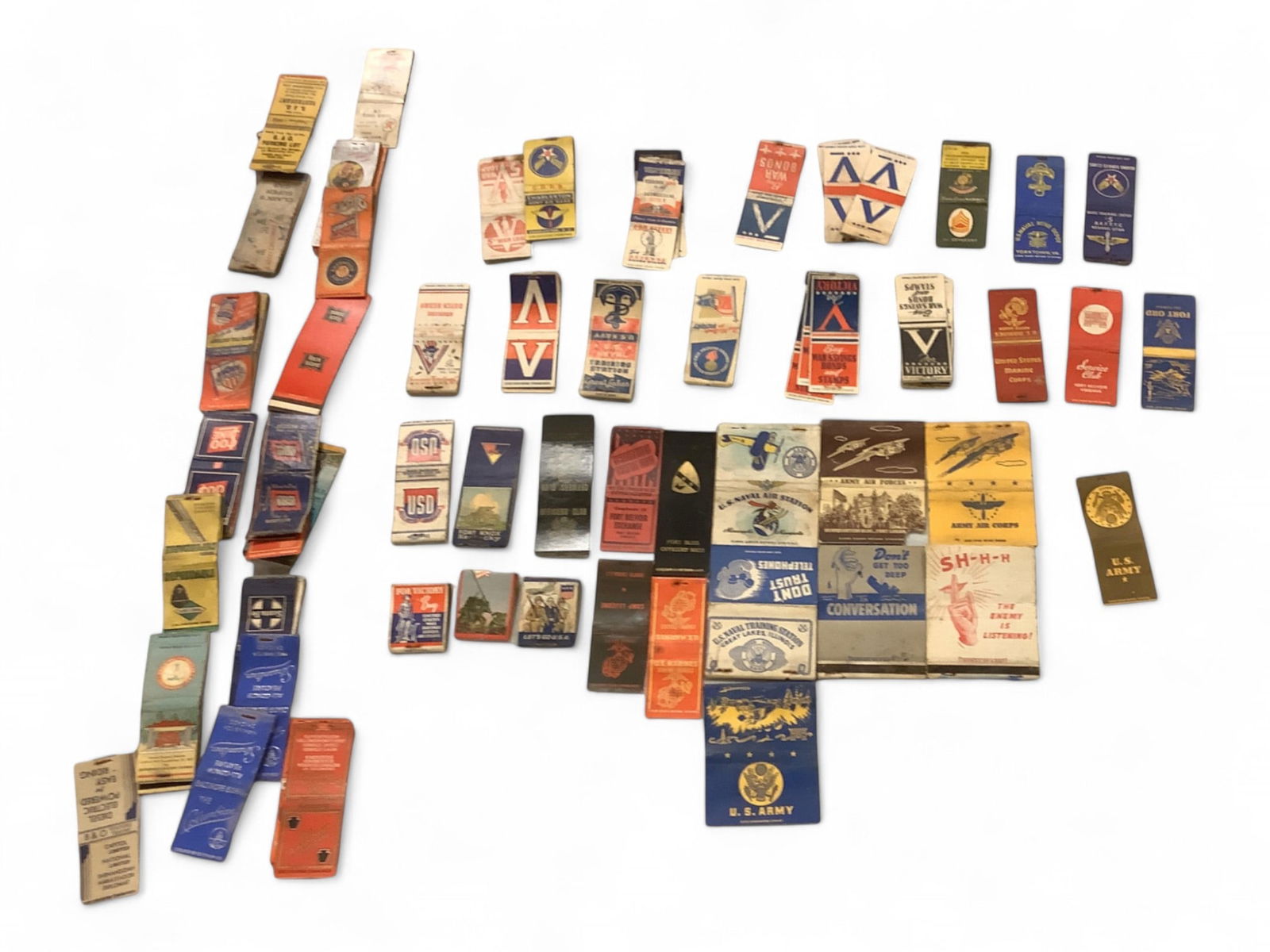 (81) Matchbook Covers Large 3 3/4 x 3 in. (9.5 x 7.6 cm.), Small 4 x 1 1/2 in. (10.2 x 3.8 cm.) (1 of 3)