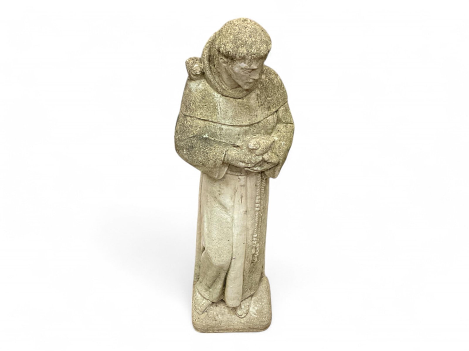 Concrete St Francis Garden Figure: Concrete St Francis Garden Figure 39" H 9"W 7" D.