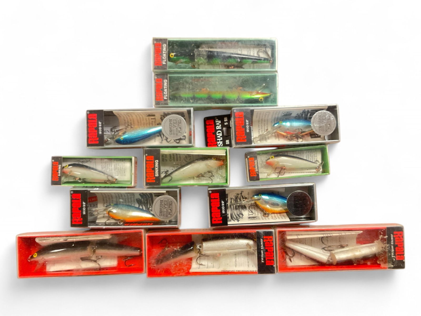 Rapala Fishing Lures to Include Shad Rap and Wobbler 2" to 4" long (1 of 3)