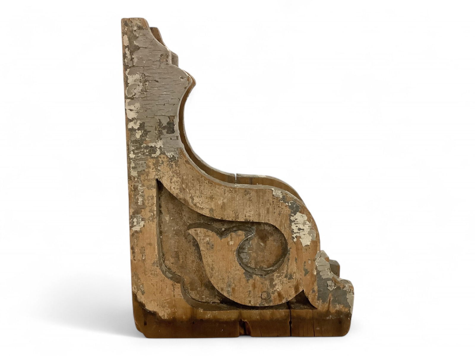 Antique Distressed Wooden Architectural Corbel 16 x 12 x 4 (1 of 3)