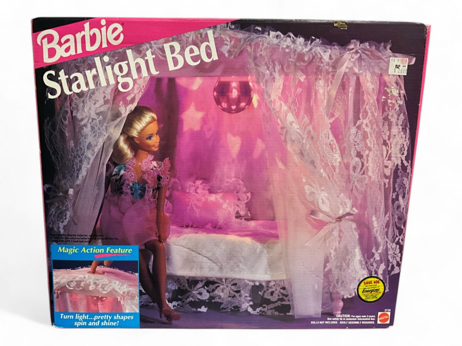 1991 Barbie Magic Action Feature "Starlight Bed" by Mattel 3739 (Factory Sealed) (1 of 3)