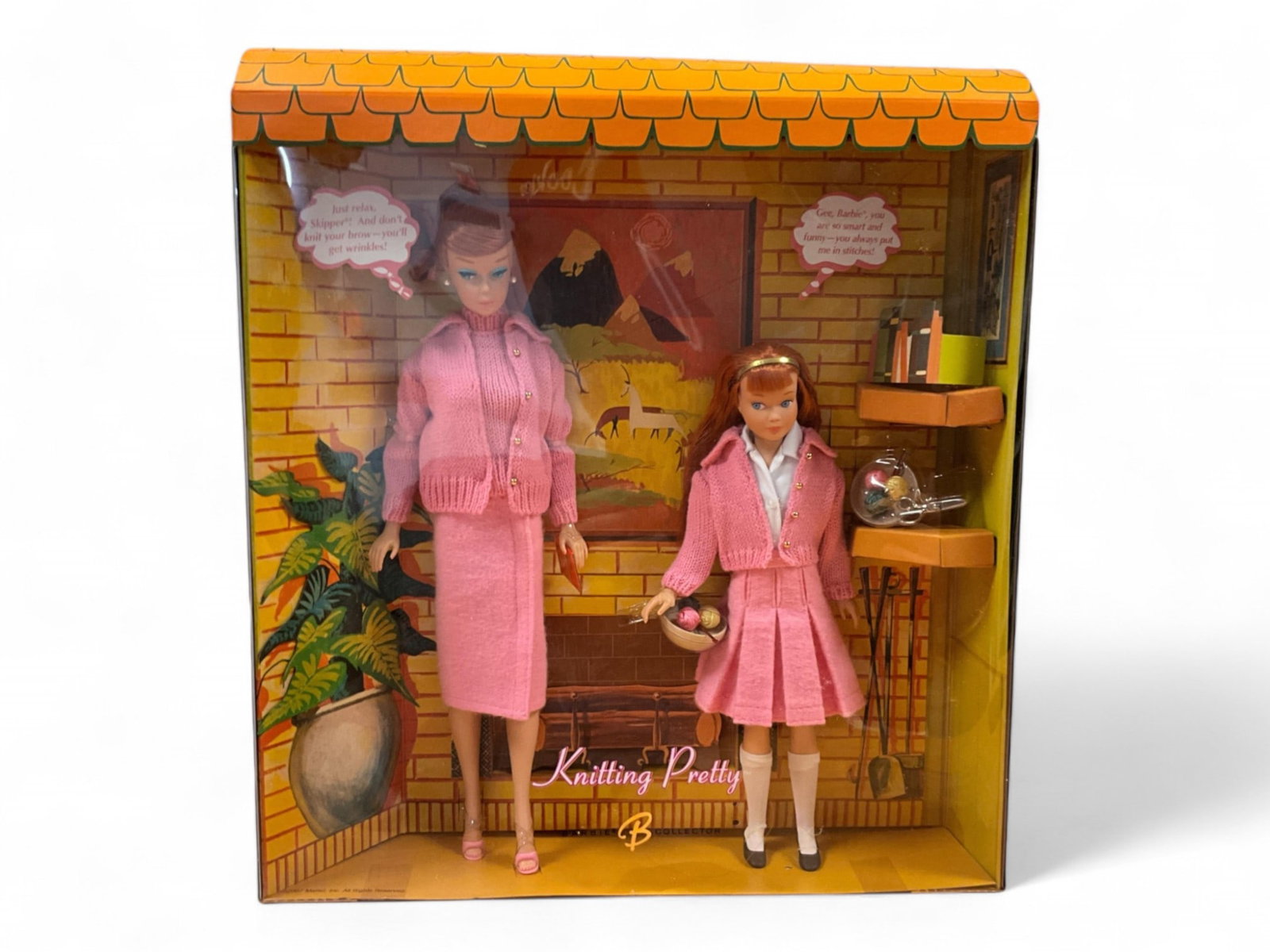 Barbie Collector "Knitting Pretty: Barbie and Skipper" K7967: Barbie Collector "Knitting Pretty: Barbie and Skipper" K7967