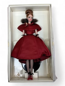 2001 Exclusive Silkstone "Ravishing in Rouge" Barbie Fashion Model, FAO Schwarz LE 52741