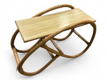 Bamboo Side Table 20 1/2 x 15 x 28 1/2 in. (52.1 x 38.1 x 72.4 cm.)