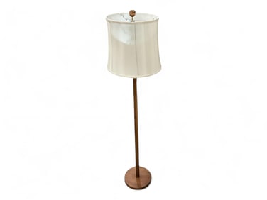 Mid Century Wooden Floor Lamp 56 in. (142.2 cm.)