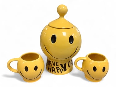 McCoy Jar and Two Cups