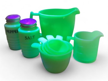Jeannette Uranium Jadeite Glassware