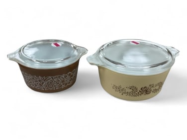 Mid Century Pyrex Dishes with Lids