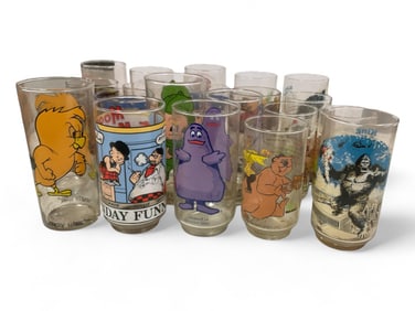 Collection of Advertising and Character Glasses