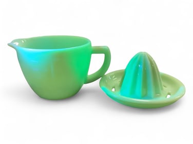 Vintage Jadeite Measuring Cup & Juicer