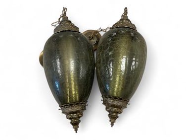 Green Jacqueline Swag Lamp 23"