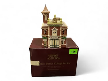 Department 56 Disney Parks Village Series "Disneyland Fire Department #105" Lighted Building