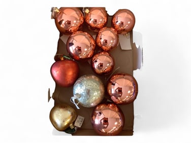 Classic Collection of Glass Christmas Bulbs (11)