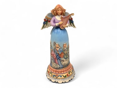 Musical Jim Shore Angel 9 3/4 in. (24.8 cm.)