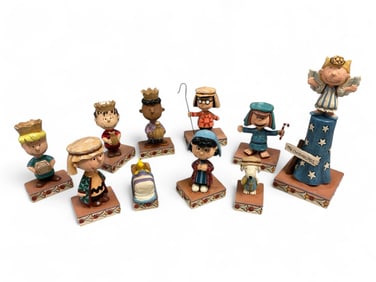 Peanuts Mini Nativity Scene by Jim Shore Designs with Original Packaging 2" to 6" tall