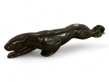 Black Panther Figurine w/ Green Eyes