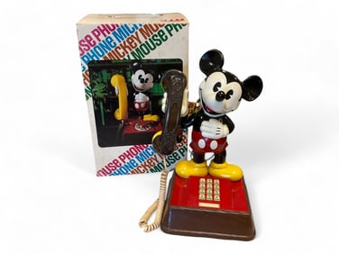 Mickey Mouse Phone by Comdial ATC with Original Box 15" tall